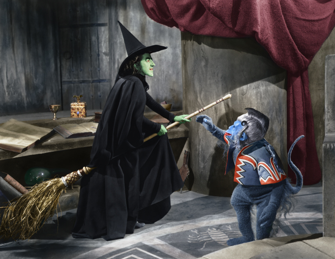 The Wicked Witch and her Flying Monkey from The Wizard of Oz