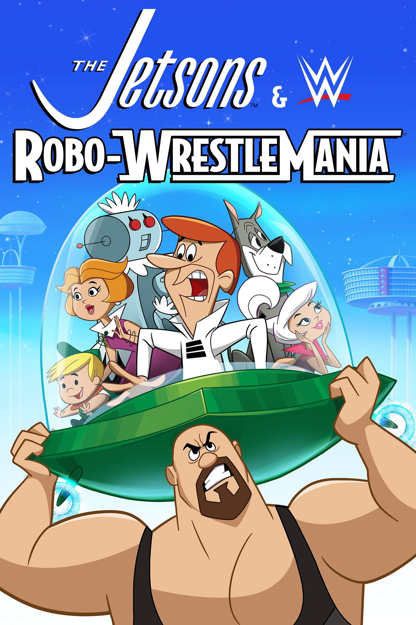 the jetsons & wwe: robo-wrestlemania poster